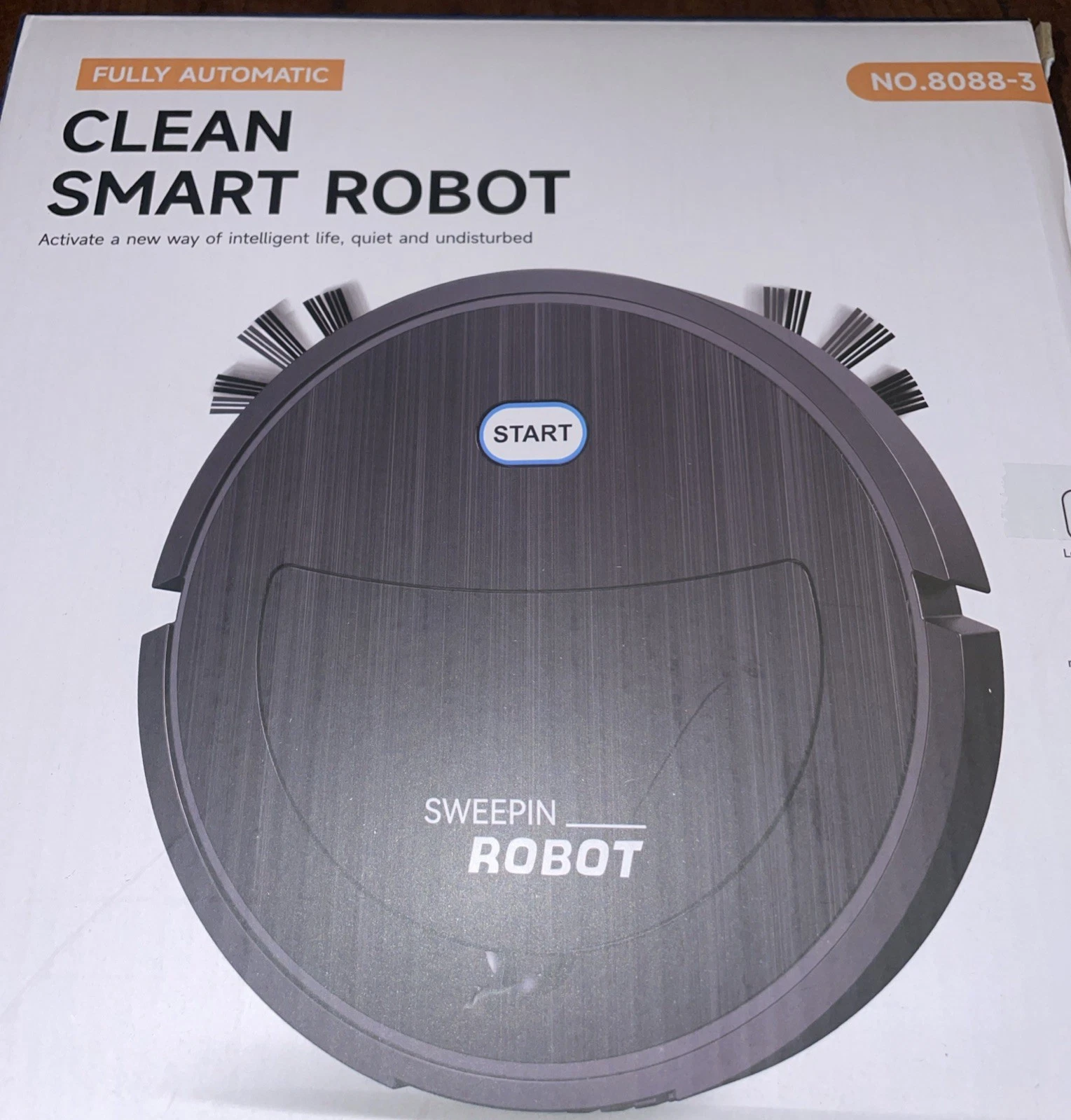 Clean Smart Fully Automatic Cordless Bagless Robot Vacuum 8088-3