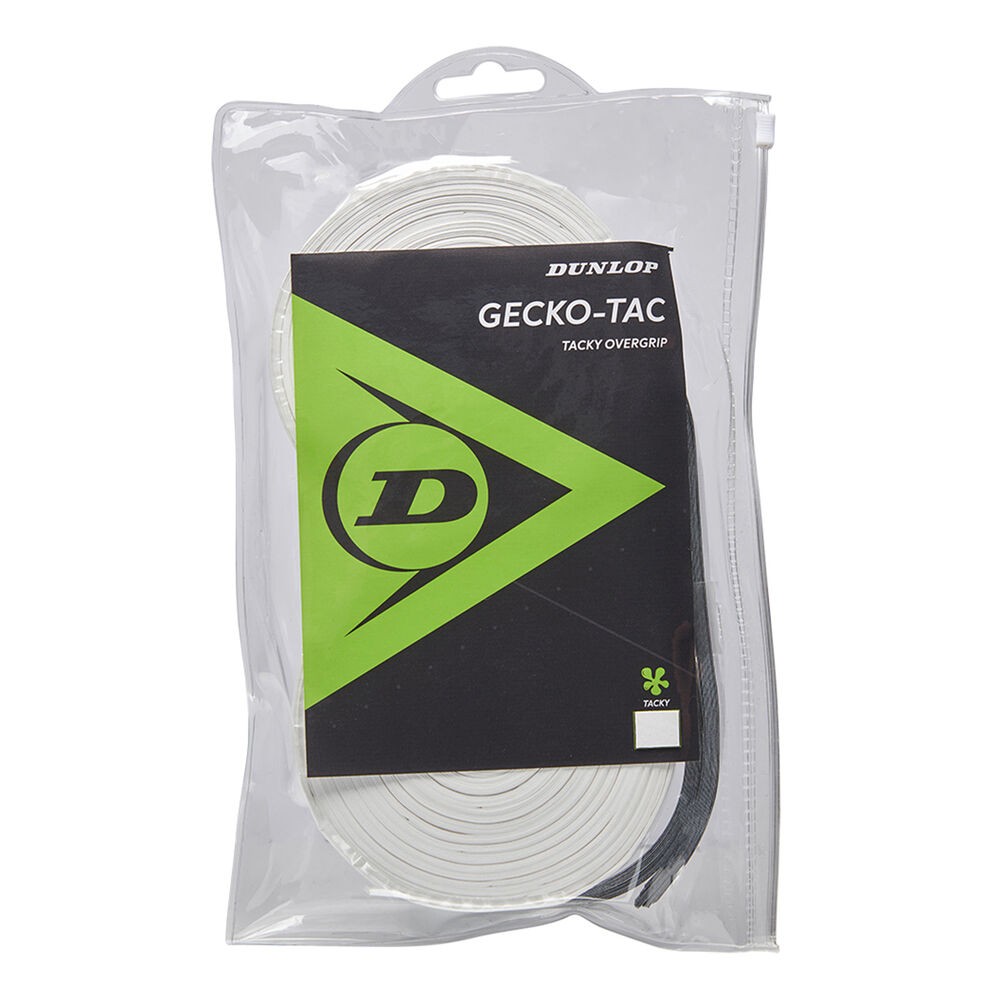 Dunlop D Tac Gecko-Tac Overgrip Белый 30 шт Катушечный теннисный грип wei 30 штук в упаковке 9590₽