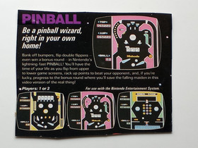 Pinball 1985 Nintendo NES with BitBox Clamshell Game Case and Manual Tested