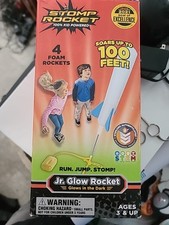 Stomp Rocket Jr. Glow Kit Toy With 4 Foam Rockets