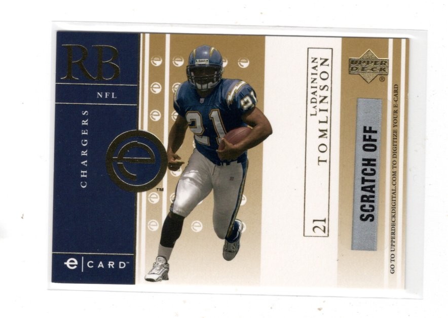 LaDainian Tomlinson Upper Deck E-Card #ELT Base