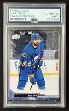 Alex Tuch Signed 2022 Upper Deck #24 PSA Authentic Slab