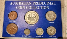 AUSTRALIAN PRE DECIMAL COIN COLLECTION-SET VARIOUS YEARS SIGNATURE EXPRESS POST 