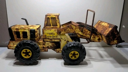 ✨VINTAGE✨ Mighty Tonka Truck Turbo Diesel Front End Loader XMB-975 year 1970s