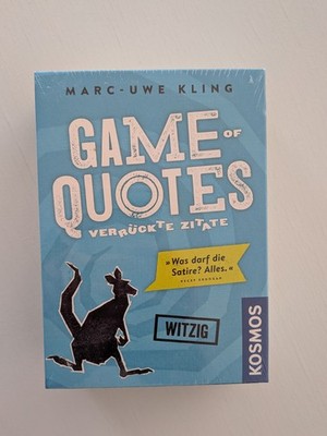 Game of Quotes - Verrückte Zitate | Marc-Uwe Kling | Spiel | 2017 | OVP