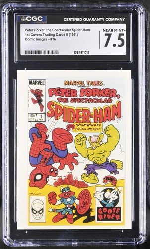 1991 Peter Porker 1st Covers Marvel Comics Presents Card #16 CGC 7.5 NEAR MINT+