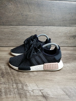 Adidas Womens NMD R1 Size 6 Boost Running Shoes Sneakers CQ2011 Black