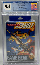 Aerial Assault Sega Game Gear Hangtab Box Sealed New CGC 9.4 A+ Graded