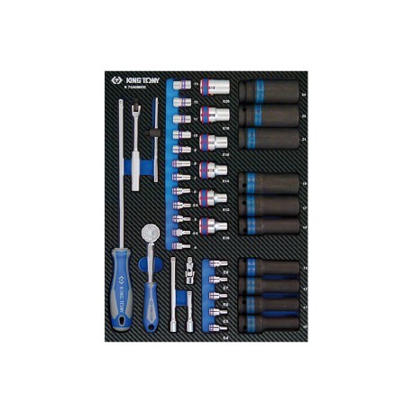 Douilles Evawave 1/4" et 1/2" en acier forgé de qualité supérieure pour atelier - 40 pièces