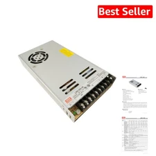 Compact 48V 7.3A Switchable Power Supply - Reliable for Industrial Machinery