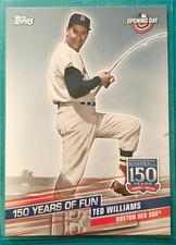 2019 TOPPS OPENING DAY 150 YEARS OF FUN TED WILLIAMS #4 BOSTON RED SOX