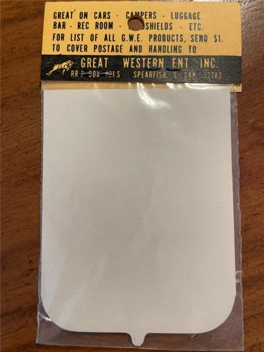 PEGATINA EMBLEMA VINTAGE DEADWOOD SOUTH DAKOTA ORO MYLAR CROMO ORIGINAL VIEJO OESTE - Imagen 3 de 3