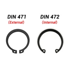 Internal & External Circlips Retaining Rings Snap CirClip Sizes: 5mm - 150mm