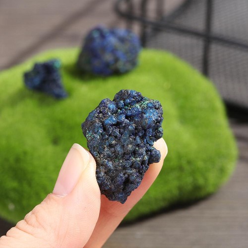 Quartz Natürliches Azurit-Erz Mineralische Proben Der Heilstein Malachite Geode - Bild 10 von 15