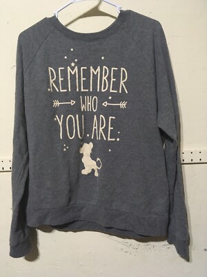 Disney Lion King Long Sleeve Simba Girls XL Juniors EUC Remember Who You Are