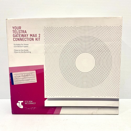 Telstra Gateway Max2 Connection Kit Modem + Box, AC Adapter - Free Postage - Foto 1 di 5