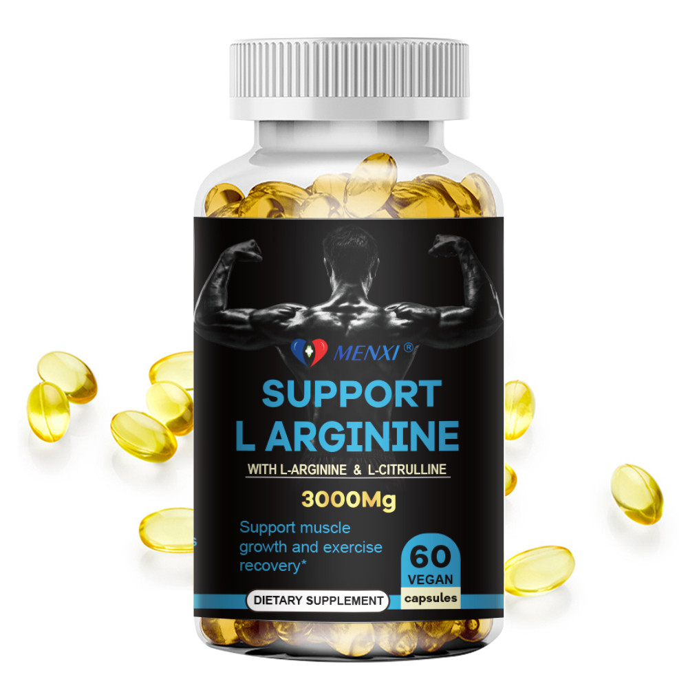 L-Arginine 60 Nitric Oxide,Testosterone Booster,Energy Support Capsules 3000 mg
