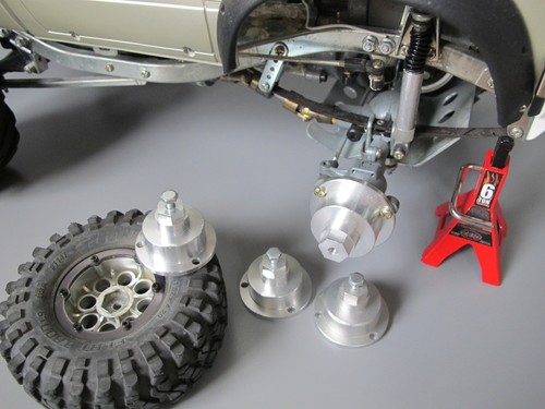 Tamiya 1/10 Toyota Bruiser Mountaineer Aluminum Wheel Rim Adapter Hub 12mm 4pcs - Picture 3 of 7