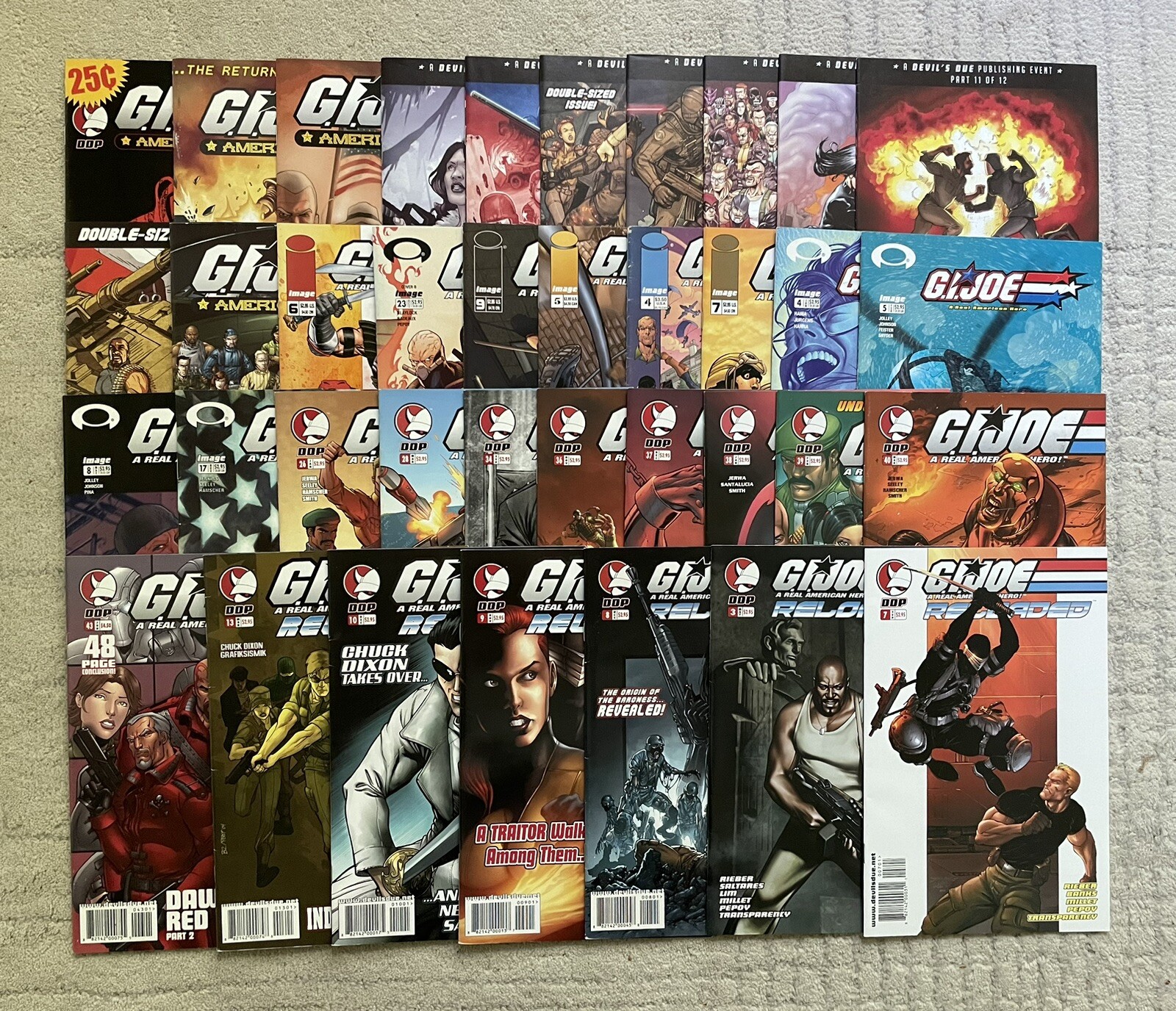 G.I. Joe Comic Lot - Reloaded - Image - DDP- 40 Total Books - Free ...
