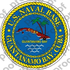 STICKER USN US NAVY GUANTANAMO BAY CUBA