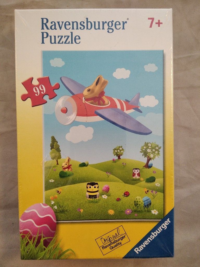 Ravensburger 897391: Lindt Goldhase Flugzeug [99 Teile Puzzle].