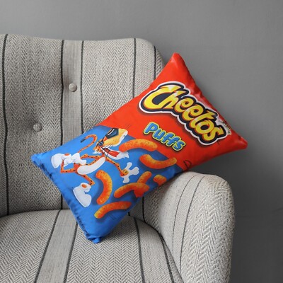 Cheetos Puffs Chips Pillow,Ornament Toys,Novelty Food Pillow,Home Decor