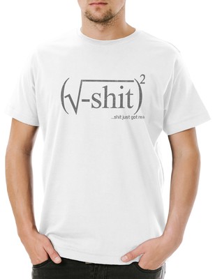 Just Got Real Herren T-Shirt Wurzel Lehrer Mathe Mathematik Maths Teacher