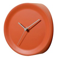 Ora In Corner-mounted Wall Clock By Alessi (orange) Sale Ora In Corner-mounted Wall Clock By Alessi (orange) Sale