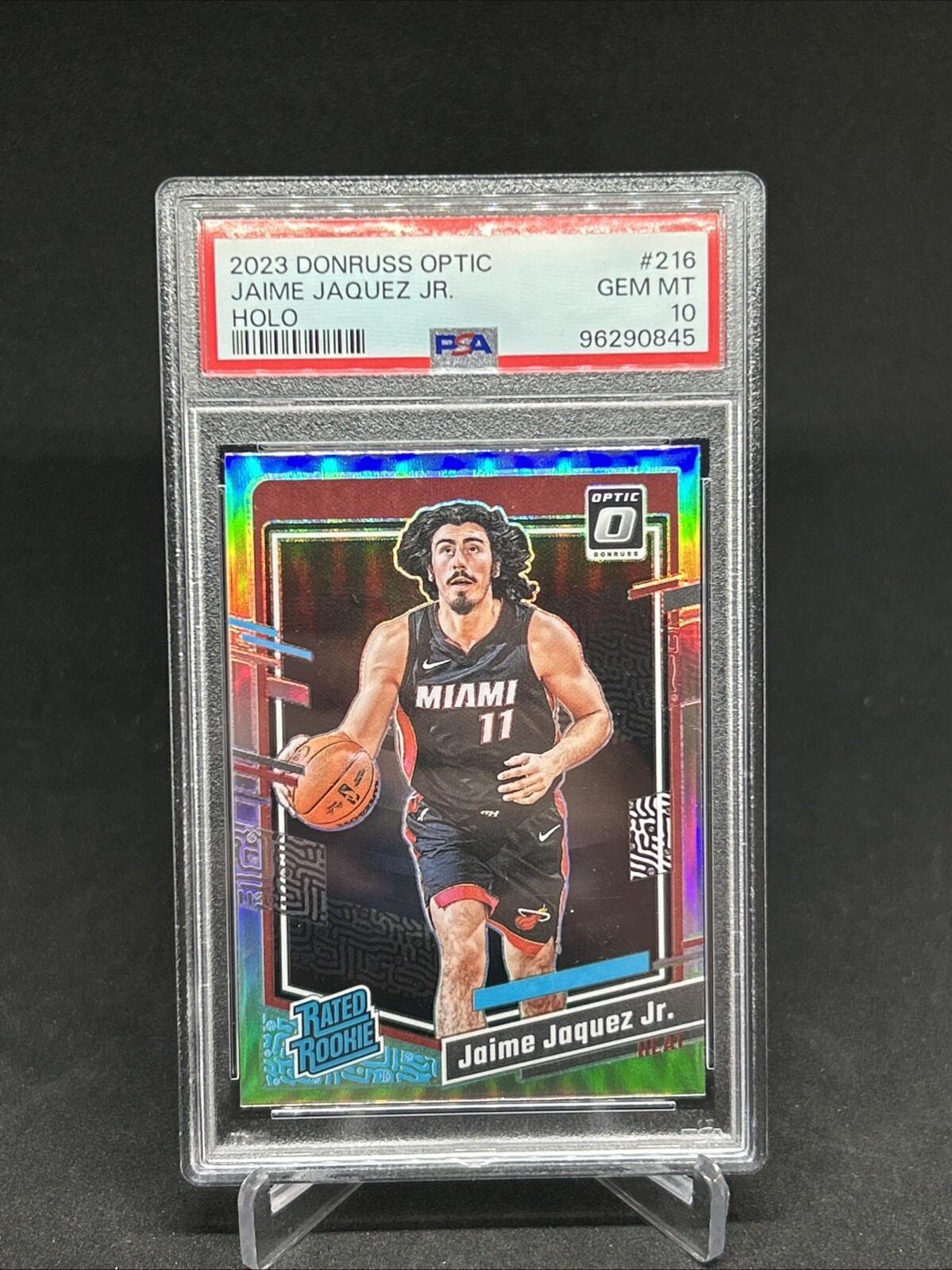 2023-24 Panini Donruss Optic Jaime Jaquez Jr. #216 Rated Rookie Holo RC PSA 10
