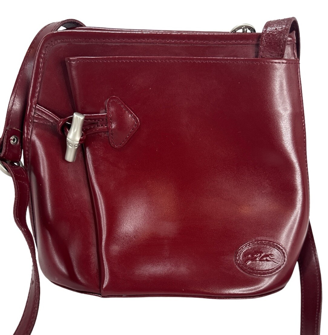 ハンドバッグ LONGCHAMP Woman Handbag Burgundy 10277 HFO 009 Le Pliage Original M Handbag Burgundy - Recycled canvas