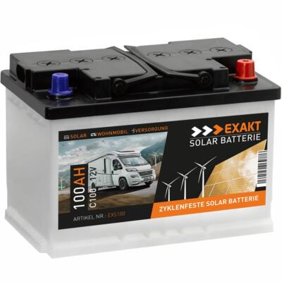 Solarbatterie 100Ah 12V USV Wohnmobil Antrieb Versorgung Boot Solar Batterie