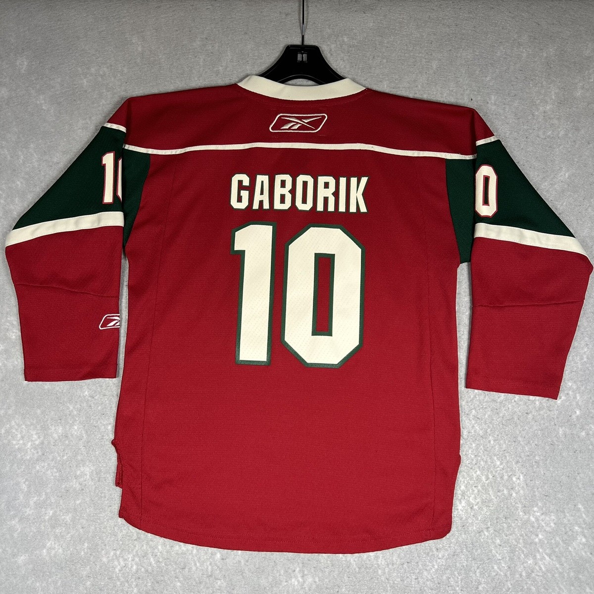 VTG Reebok Minnesota Wild Gaborik #10 NHL Hockey Jersey Red Youth