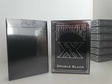 DOUBLE BLACK BICYCLE 1 DECK OF PLAYING CARDS POKER SIZE BY GAMBLERS WAREHOUSE