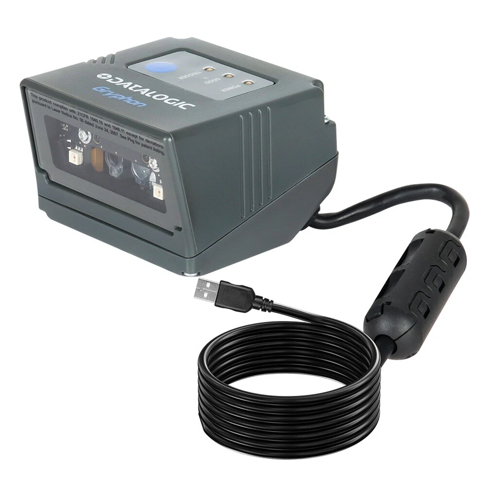 Datalogic Gryphon GFS4470 USB Desktop Fixed Mount 2D Barcode Scanner Imager - Bild 3 von 4