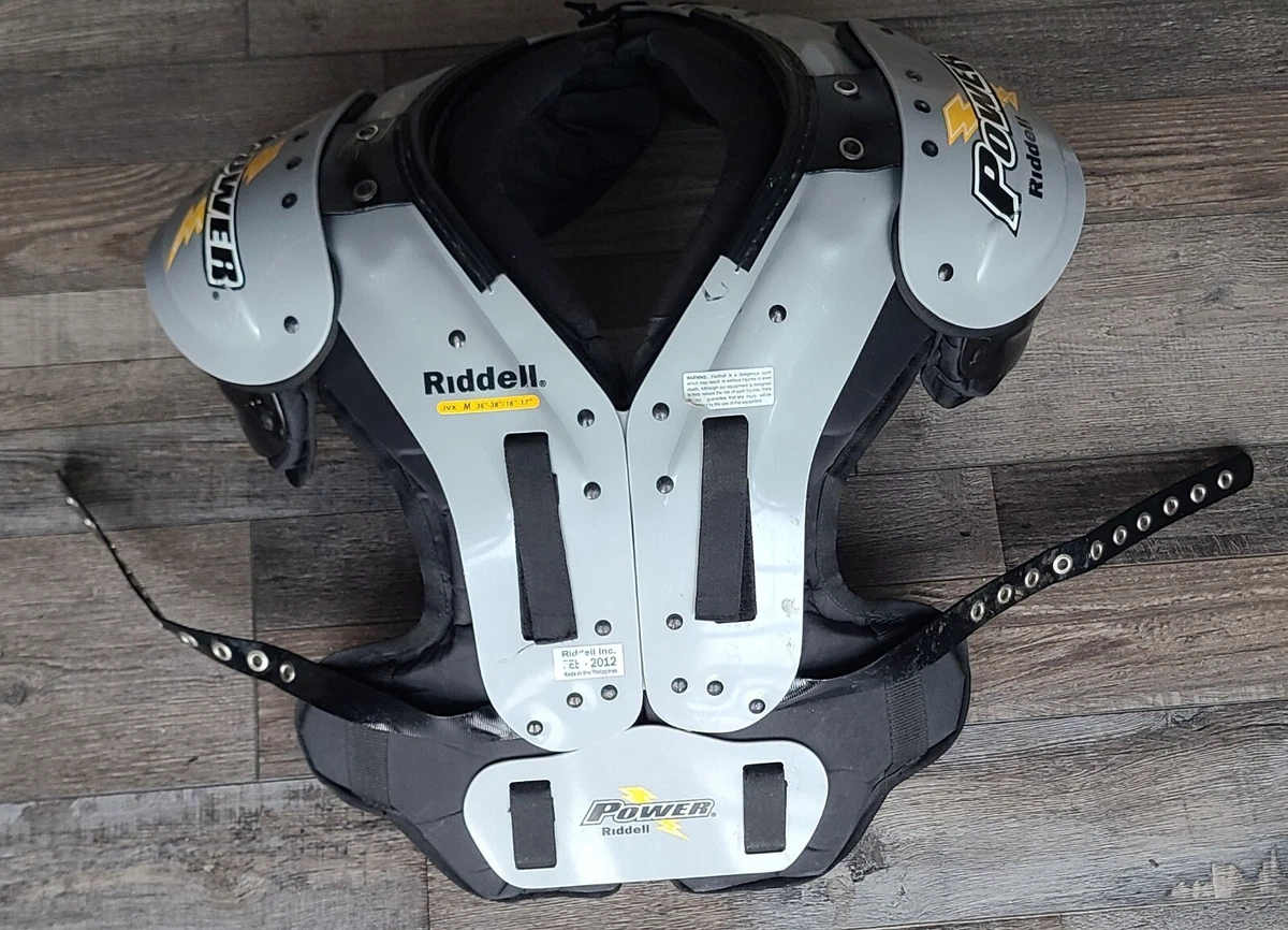 Riddell Power JVX Football Shoulder Pads Medium QB/WR 36-38 / 16-17 EUC