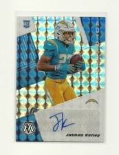 2020 Panini Mosaic JOSHUA KELLEY SP RC Mosaic Silver Prizm Autograph - Chargers