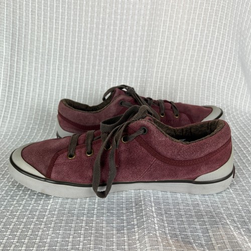 Teva Freewheel Sneakers Womens 10 Purple Suede Leather Lace Up Casual Skater - Picture 9 of 15