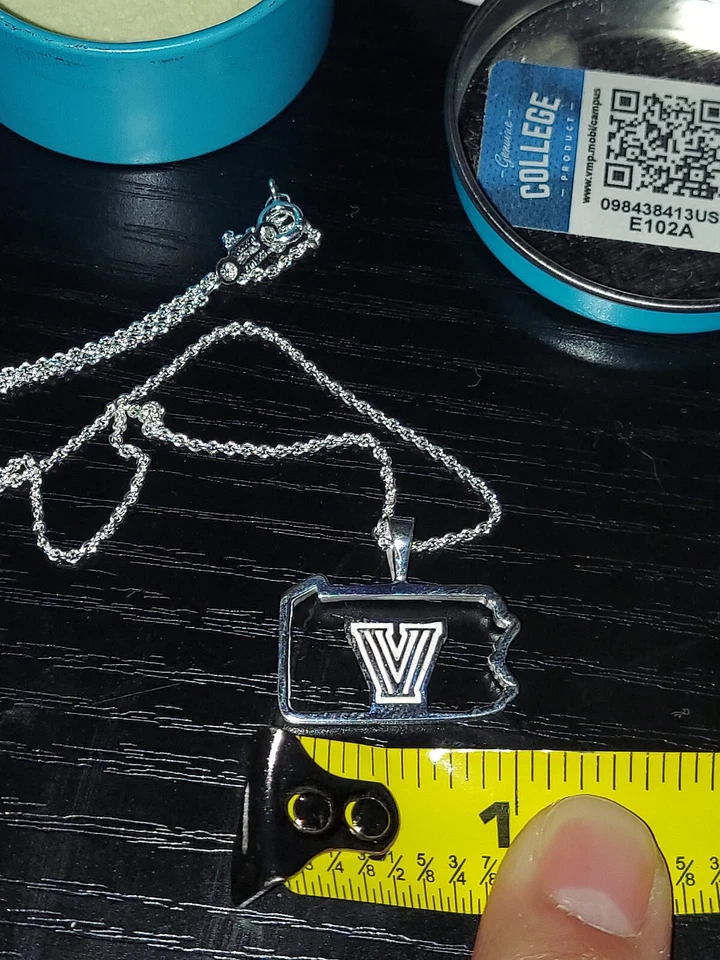 Collar Villanova Wildcats Plata Esterlina Dayna Designs NCAA Pennsylvania Foto 4 de 4