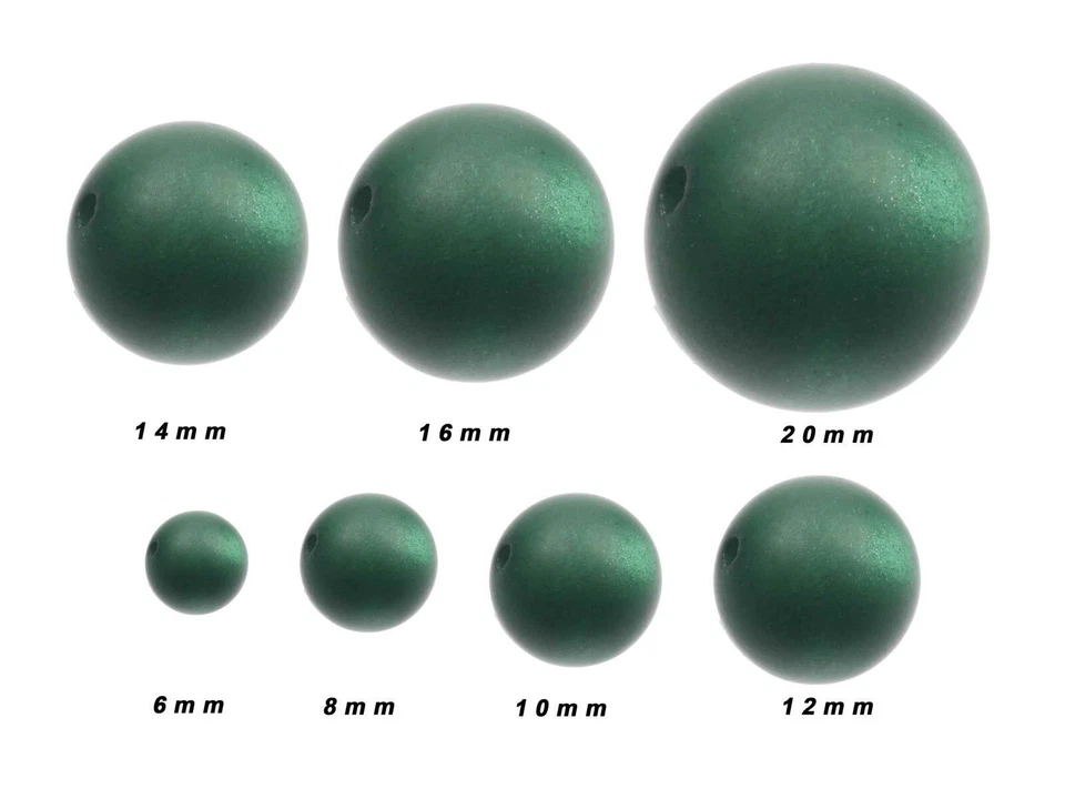 Polarisperlen, matt, 10mm, 10 Stück, modische Farben, Original Polarisschimmer - Bild 3 von 3