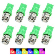 8 X Green 5smd Led Dome Map Wedge Rv Light Bulbs 168 194 T10 W5w 2821 921 Tool 8 X Green 5smd Led Dome Map Wedge Rv Light Bulbs 168 194 T10 W5w 2821 921 Tool
