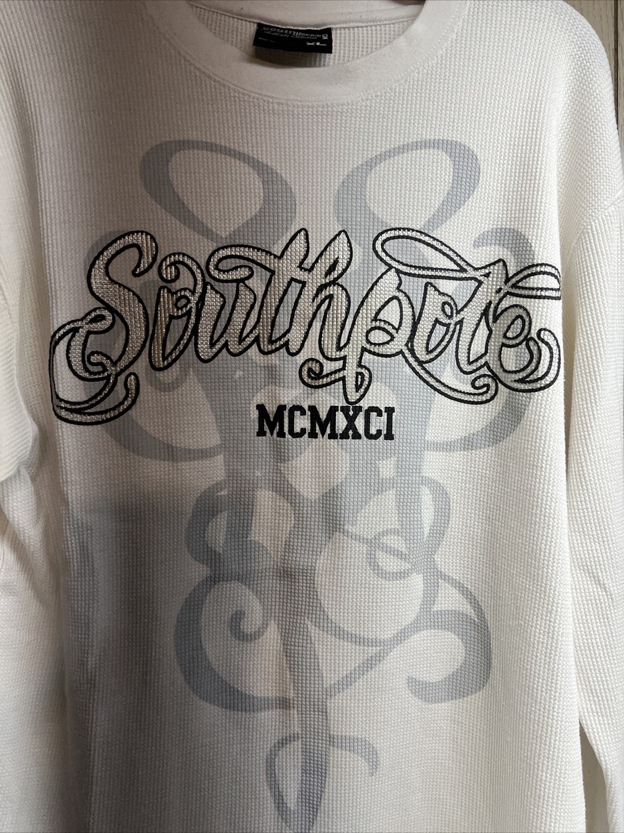 Southpole Shirt Mens XLarge White Hip Hop Streetwear Thermal