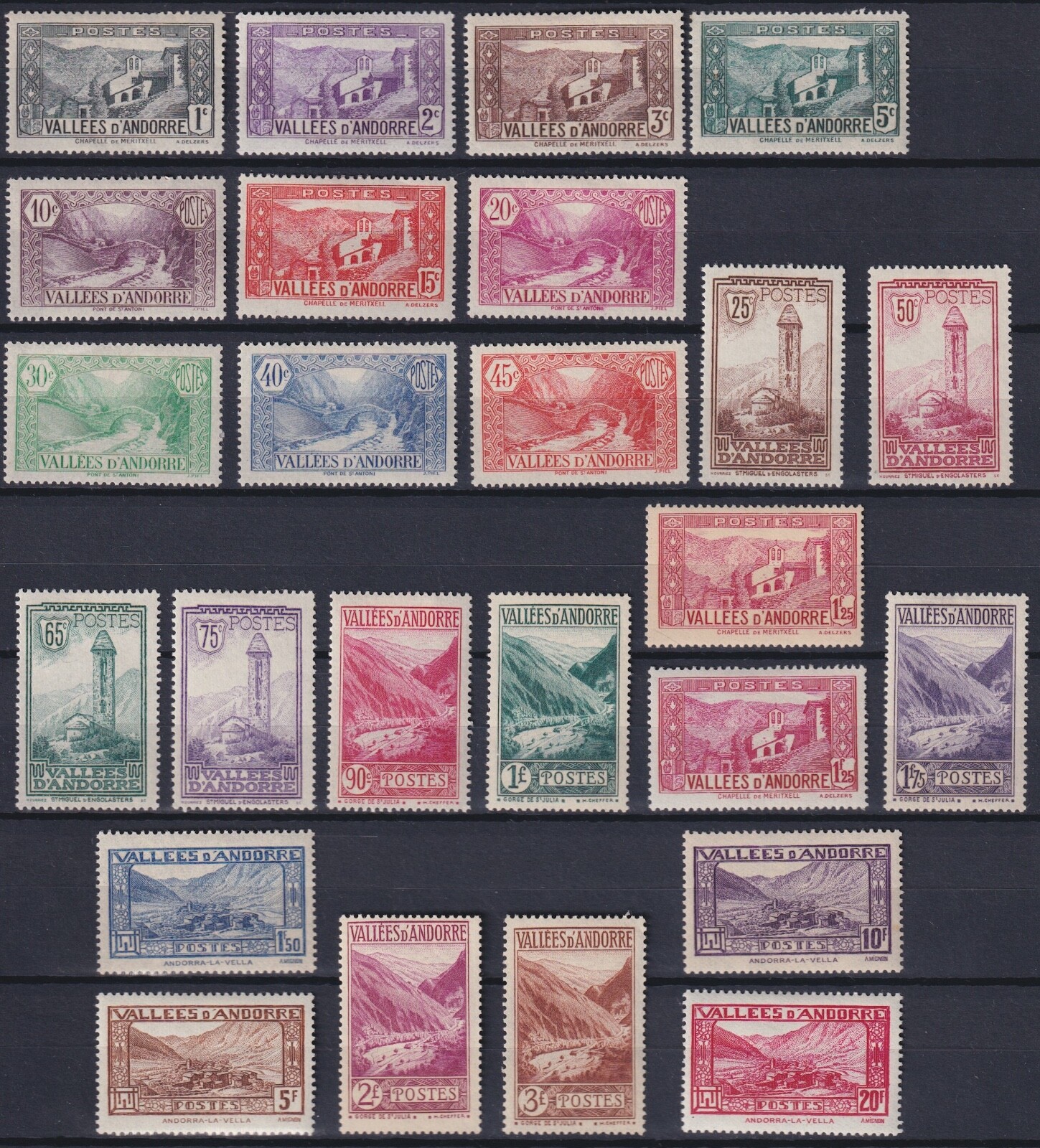 French Andorra 1932 Michel 2447 MH* eNotary