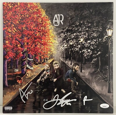 AJR Signed Autographed Vinyl Album All 3 Members JSA Bang! Ryan Adam