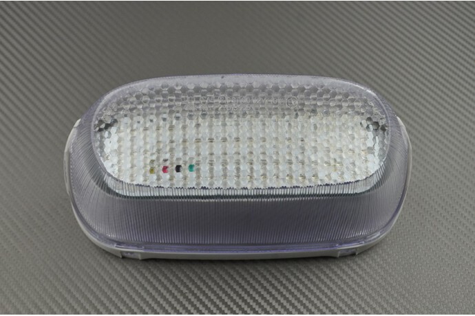 Feu arrière stop LED blanc clair ZXT10D pour moto Kawasaki ZZR 1100 1993-2001