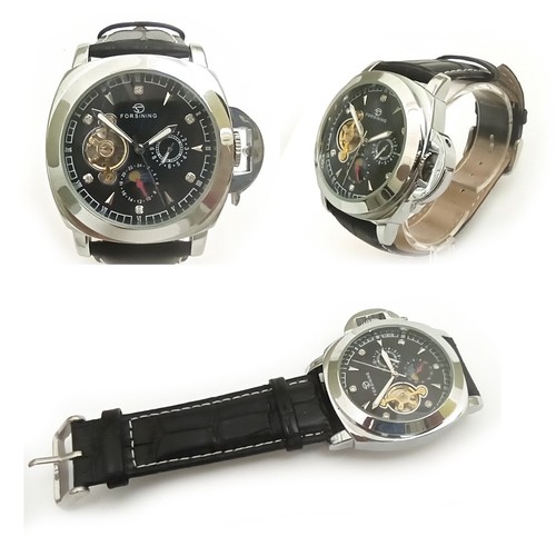 OROLOGIO AUTOMATICO FORSINING TOURBILLON CHIUSURA DI SICUREZZA TIPO PANERAI  | eBay