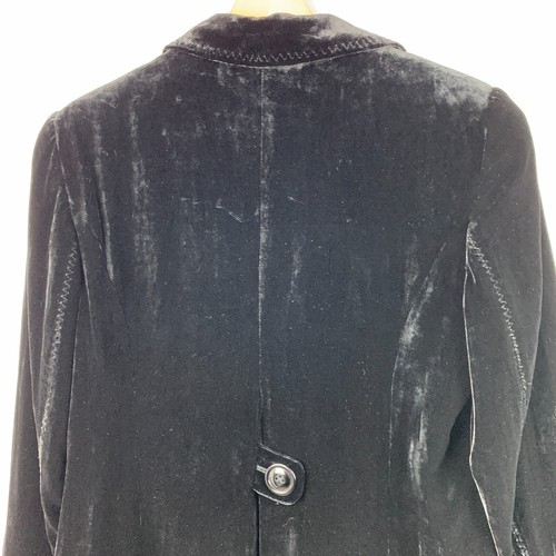Coldwater Creek Jacket Black Velveteen Collared Buttons Lined Size P12 - Picture 5 of 10