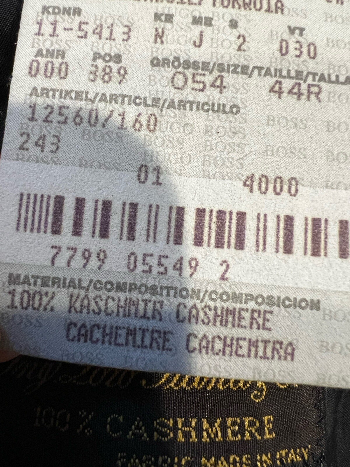 Hugo Boss Angelico Loro Piana Mens Black Cashmere 3 Button Blazer Jacket 44R thumbnail 12