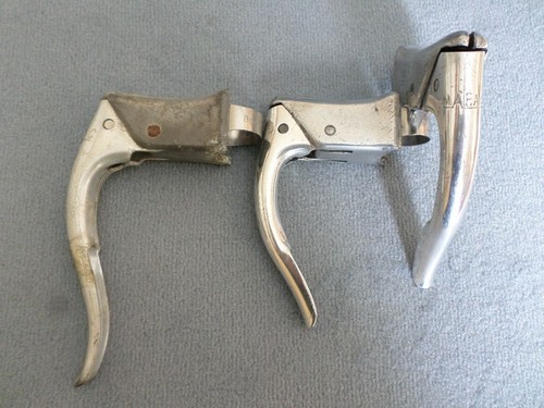 Poignées De Frein Courtes MAFAC 1ère Série 1950 – Aluminium, Époque Bobet/Robic – Pour Vélo Course Vintage
