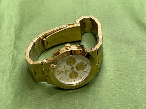 Michael Kors MK5933 Wyatt Chronograph Date White Dial Gold Women's Quartz Watch - Picture 13 of 14