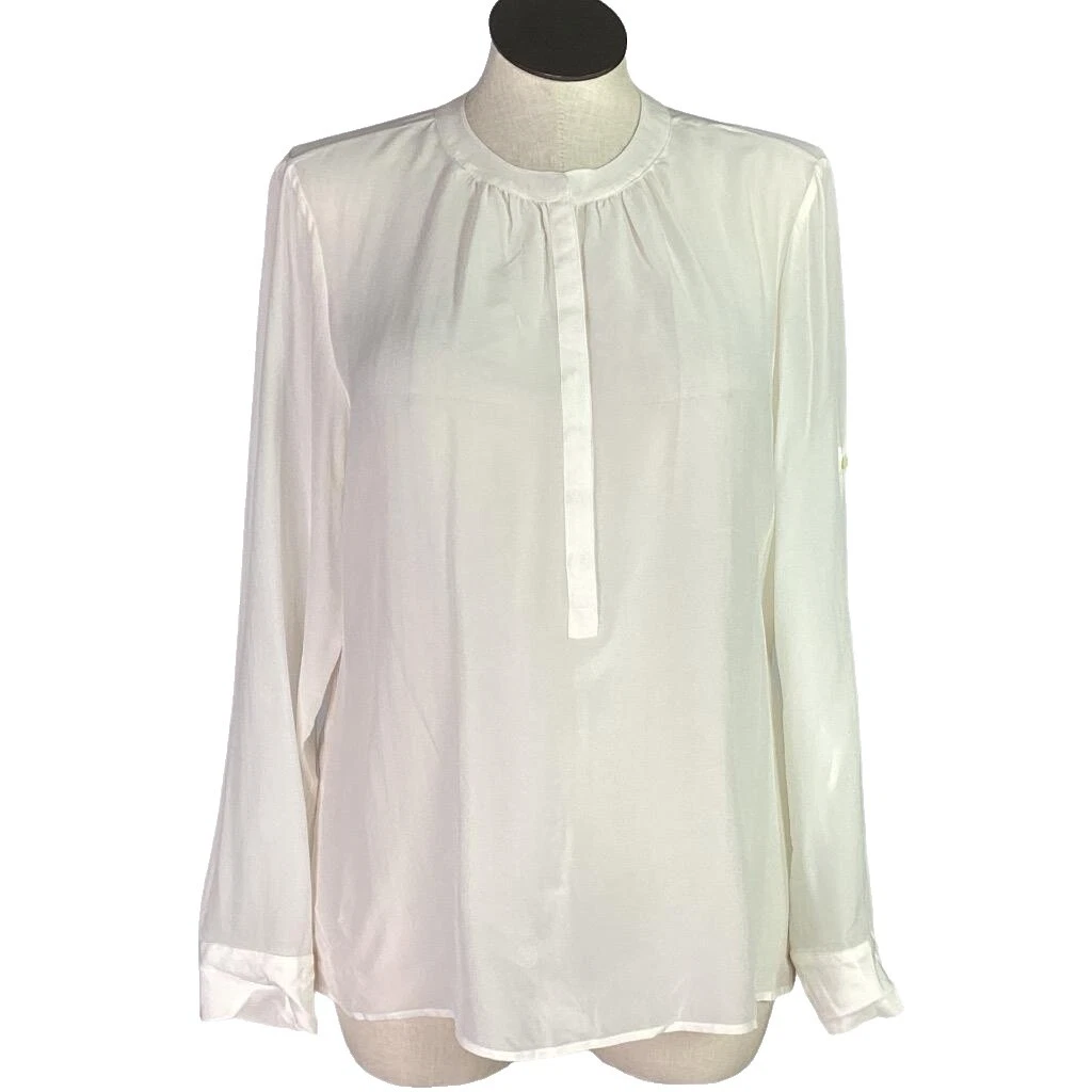 Camisetas Blanco Seda Banana Republic para Mujeres